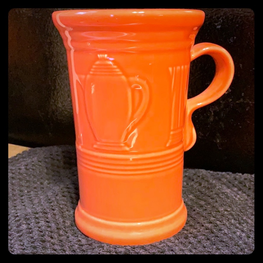 Fiesta persimmon cappuccino mug